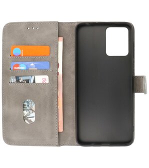 Motorola Moto G53 - G23 - G13 Hoesje Book Case Portemonnee Telefoonhoesje - Grijs