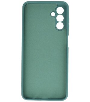 Samsung Galaxy A24 4G Hoesje - 2.0mm Dikke Fashion Telefoonhoesje Backcover - Siliconen Hoesje - Donker Groen