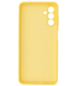 Samsung Galaxy A24 4G Hoesje - 2.0mm Dikke Fashion Telefoonhoesje Backcover - Siliconen Hoesje - Geel