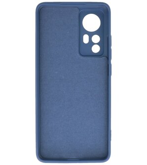 Xiaomi 12 Hoesje - 2.0mm Dikke Fashion Telefoonhoesje Backcover - Siliconen Hoesje - Navy