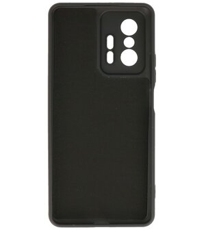 Xiaomi 11T Hoesje - 2.0mm Dikke Fashion Telefoonhoesje Backcover - Siliconen Hoesje - Zwart
