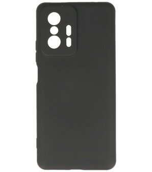 Xiaomi 11T Hoesje - 2.0mm Dikke Fashion Telefoonhoesje Backcover - Siliconen Hoesje - Zwart