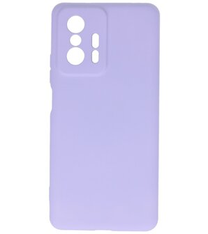 Xiaomi 11T Hoesje - 2.0mm Dikke Fashion Telefoonhoesje Backcover - Siliconen Hoesje - Paars