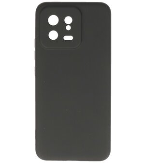 Xiaomi 13 5G Hoesje - 2.0mm Dikke Fashion Telefoonhoesje Backcover - Siliconen Hoesje - Zwart