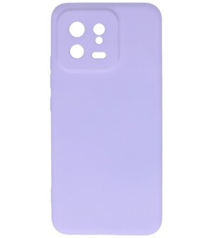Xiaomi 13 5G Hoesje - 2.0mm Dikke Fashion Telefoonhoesje Backcover - Siliconen Hoesje - Paars