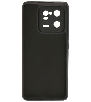 Xiaomi 13 Pro 5G Hoesje - 2.0mm Dikke Fashion Telefoonhoesje Backcover - Siliconen Hoesje - Zwart