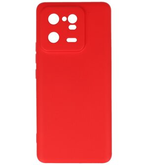 Xiaomi 13 Pro 5G Hoesje - 2.0mm Dikke Fashion Telefoonhoesje Backcover - Siliconen Hoesje - Rood