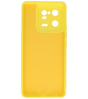 Xiaomi 13 Pro 5G Hoesje - 2.0mm Dikke Fashion Telefoonhoesje Backcover - Siliconen Hoesje - Geel