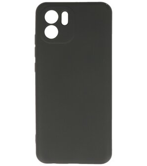 Xiaomi Redmi A1 Hoesje - 2.0mm Dikke Fashion Telefoonhoesje Backcover - Siliconen Hoesje - Zwart