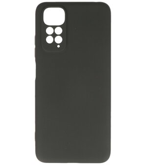 Xiaomi Redmi Note 11 4G Hoesje - 2.0mm Dikke Fashion Telefoonhoesje Backcover - Siliconen Hoesje - Zwart
