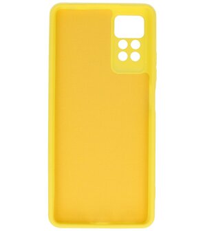 Xiaomi Redmi Note 11 Pro 5G Hoesje - 2.0mm Dikke Fashion Telefoonhoesje Backcover - Siliconen Hoesje - Geel