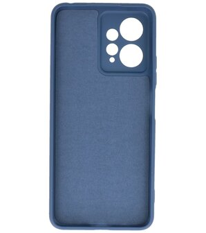 Xiaomi Redmi Note 12 4G Hoesje - 2.0mm Dikke Fashion Telefoonhoesje Backcover - Siliconen Hoesje - Navy