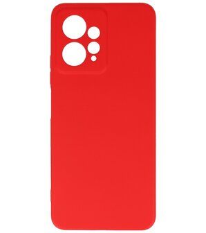 Xiaomi Redmi Note 12 4G Hoesje - 2.0mm Dikke Fashion Telefoonhoesje Backcover - Siliconen Hoesje - Rood