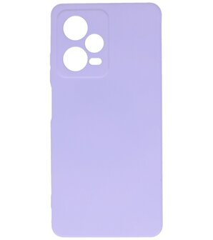 Xiaomi Redmi Note 12 Pro Plus 5G Hoesje - 2.0mm Dikke Fashion Telefoonhoesje Backcover - Siliconen Hoesje - Paars