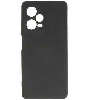 Xiaomi Redmi Note 12 Pro Plus 5G Hoesje - 2.0mm Dikke Fashion Telefoonhoesje Backcover - Siliconen Hoesje - Zwart