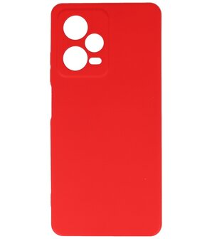 Xiaomi Redmi Note 12 Pro 5G Hoesje - 2.0mm Dikke Fashion Telefoonhoesje Backcover - Siliconen Hoesje - Rood