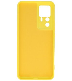 Xiaomi 12T Pro Hoesje - 2.0mm Dikke Fashion Telefoonhoesje Backcover - Siliconen Hoesje - Geel
