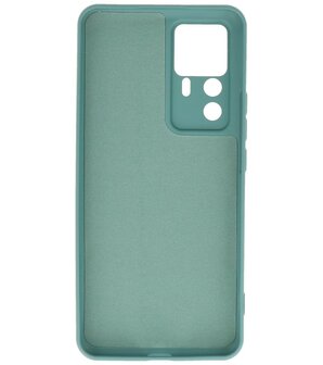 Xiaomi 12T Hoesje - 2.0mm Dikke Fashion Telefoonhoesje Backcover - Siliconen Hoesje - Donker Groen