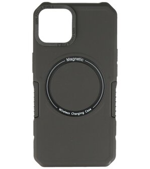 MagSafe Hoesje - Shockproof Back Cover voor de iPhone 13 - Zwart