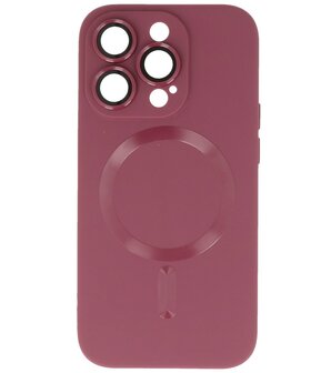 MagSafe Hoesje met Camera Beschermer voor iPhone 12 Pro Max Bruin