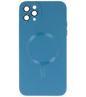 MagSafe Hoesje met Camera Beschermer voor iPhone 11 Pro Max Navy