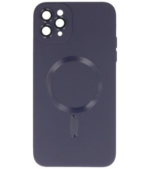 MagSafe Hoesje met Camera Beschermer voor iPhone 11 Pro Max Nacht Paars