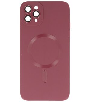 MagSafe Hoesje met Camera Beschermer voor iPhone 11 Pro Max Bruin