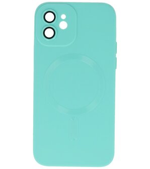 MagSafe Hoesje met Camera Beschermer voor iPhone 12 Turquoise