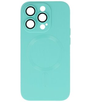 MagSafe Hoesje met Camera Beschermer voor iPhone 13 Pro Max Turquoise