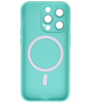 MagSafe Hoesje met Camera Beschermer voor iPhone 13 Pro Max Turquoise