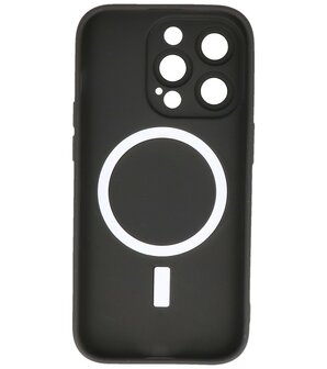 MagSafe Hoesje met Camera Beschermer voor iPhone 13 Pro Zwart