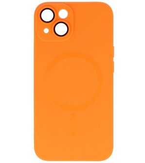 MagSafe Hoesje met Camera Beschermer voor iPhone 13 Oranje