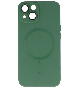 MagSafe Hoesje met Camera Beschermer voor iPhone 13 Donker Groen