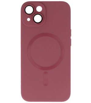 MagSafe Hoesje met Camera Beschermer voor iPhone 14 Plus Bruin