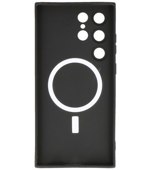 MagSafe Hoesje met Camera Beschermer voor Samsung Galaxy S23 Ultra Zwart