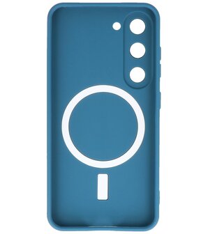 MagSafe Hoesje met Camera Beschermer voor Samsung Galaxy S23 Plus Navy