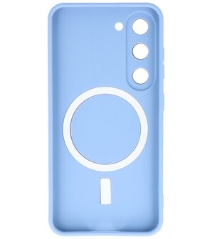 MagSafe Hoesje met Camera Beschermer voor Samsung Galaxy S23 Plus Blauw