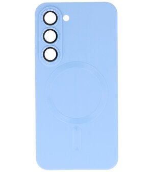 MagSafe Hoesje met Camera Beschermer voor Samsung Galaxy S23 Plus Blauw