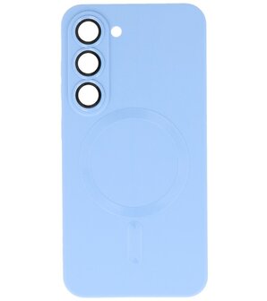MagSafe Hoesje met Camera Beschermer voor Samsung Galaxy S23 Plus Blauw