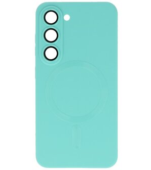 MagSafe Hoesje met Camera Beschermer voor Samsung Galaxy S23 Turquoise