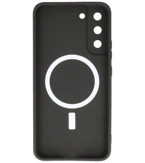 MagSafe Hoesje met Camera Beschermer voor Samsung Galaxy S22 Zwart