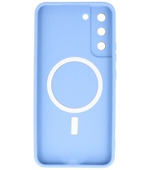 MagSafe Hoesje met Camera Beschermer voor Samsung Galaxy S22 Blauw