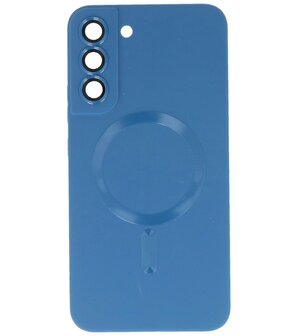 MagSafe Hoesje met Camera Beschermer voor Samsung Galaxy S22 Navy