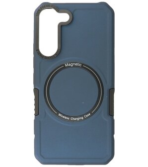 Samsung Galaxy S21 MagSafe Hoesje - Shockproof Back Cover - Navy
