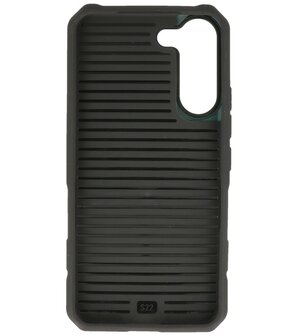 Samsung Galaxy S21 FE MagSafe Hoesje - Shockproof Back Cover - Donker Groen