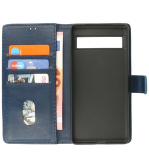 Google Pixel 7A Hoesje Book Case Portemonnee Telefoonhoesje - Navy