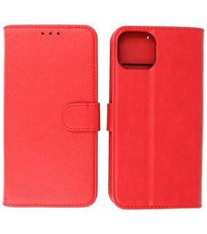 iPhone 15 Hoesje Book Case Telefoonhoesje Rood