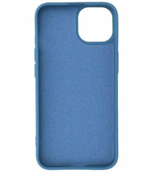 iPhone 15 Hoesje - 2.0mm Dikke Fashion Telefoonhoesje Backcover - Navy