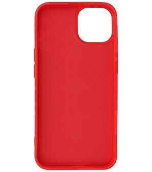 iPhone 15 Hoesje - 2.0mm Dikke Fashion Telefoonhoesje Backcover - Rood