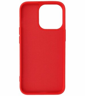 iPhone 15 Pro Hoesje - 2.0mm Dikke Fashion Telefoonhoesje Backcover - Rood